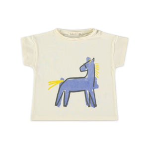 Babyclic s/s Graphic T-Shirt & Noe Stripes Shorts Set ~ Caballo/Lemon