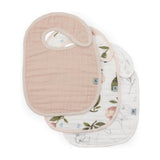 Little Unicorn Organic Cotton Muslin Classic Bib 3 Pack ~ Watercolor Floret