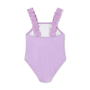 Mayoral Baby Girl Flowers Swimsuit ~ Lilac