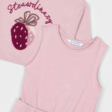 Mayoral Girls 2 Piece Sweatshirt Dress ~ Pink
