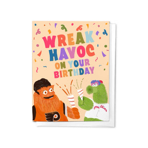 Parcel Island Gritty & Phanatic Birthday Card