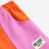 Bobo Choses Girls Color Block Woven Shorts ~ Orange/Purple