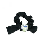 Milk x Soda My Mini Heart Hair Tie ~ Black/Crystal
