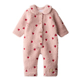 Molo Baby Udella Sherpa Bunting ~ Red Hearts Soft