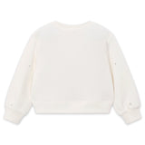 Mayoral Girls Crystal Embellished Sweatshirt ~ Natural