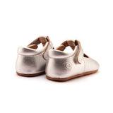 Old Soles Rose T-Strap Baby Shoe ~ Silver