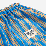 Bobo Choses Baby Van Dog Sweatshirt & New Hairline Striped Woven Pants Set ~ Yellow/Blue Multi