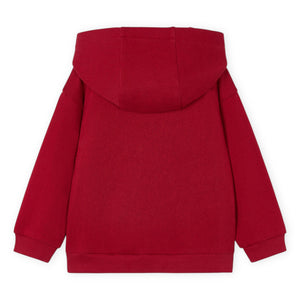 Mayoral Boys Embossed Graphic Hoodie ~ Red