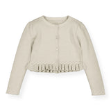 Mayoral Girls Braid Knit Cardigan ~ Champagne