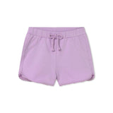 Mayoral Baby Girl Flowers Top & Shorts w/ Trim Set ~ Bone/Lilac