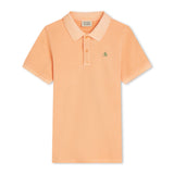 Scotch & Soda Boys Garment-Dyed Pique Polo ~ Coral Sands
