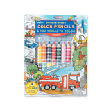 eeBoo Vehicles Biggie Pencils w/ Mini Mural