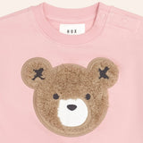 Huxbaby Furry Huxbear Sweatshirt & Sweatpants Set ~ Vintage Pink