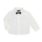 Mayoral Baby Boy l/s Button Down Dress Shirt w/ Bowtie ~ White