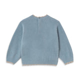 Mayoral Baby Girl Flower Fuzzy Knit Sweater ~ Hummingbird