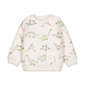 Mayoral Baby Boy Dinos Print Sweatshirt & Sweatpants Set ~ Light Taupe