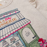 Oilily Girls Honette Oh La Lily Patisserie Sweatshirt ~ Birch
