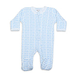 Baby Steps Little Brother Footie ~ Blue/White