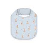 Sophie La Girafe Printed Bib ~ Halogen Blue