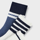 Mayoral Boys Striped Socks Set of 3 ~ Atlantic