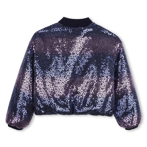 Billieblush Sequin Jacket ~ Navy/Purple