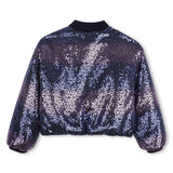 Billieblush Sequin Jacket ~ Navy/Purple