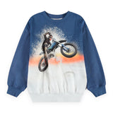 Molo Monti Sweatshirt ~ Wheelie Blue