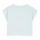 Billieblush Sequin Sun Graphic Boxy s/s T-shirt 7-12 ~ Sea Green