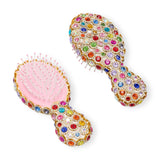 Bari Lynn Jeweled Hair Brush ~ Multi