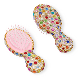 Bari Lynn Jeweled Hair Brush ~ Multi