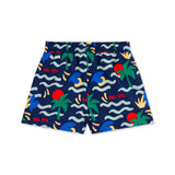 Petit Bateau Baby Bel Ete Print Swim Trunks ~ Navy Multi