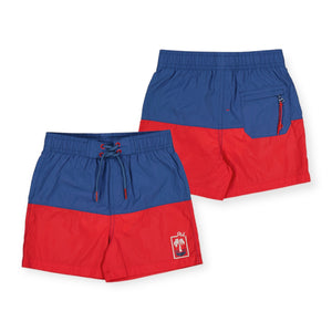 Mayoral Boys Swim Trunks ~ Navy/Watermelon