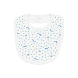 Petit Bateau Fox Print Bib ~ Blue Multi