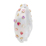 Bari Lynn Jeweled Heart Knot Headband
