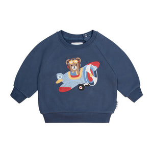 Huxbaby Aviator Huxbear Sweatshirt & Sweatpants Set ~ French Navy