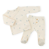 Oh Baby! Mini Sailboats Kimono Set ~ Milk/Sky