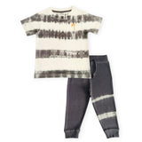 Mish Boys Coal Stripe Tie Dye Tee & Joggers Set