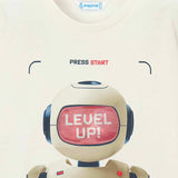 Mayoral Boys s/s Lenticular Robot T-shirt ~ Cream