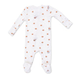 Angel Dear 2 Way Zipper Ribbed Footie ~ Mini Basketballs