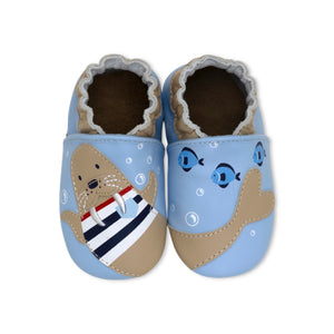 Robeez Baby Moccasin ~ Walrus Squad
