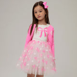 Petite Hailey Bow Tutu Dress ~ Pink