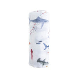 Little Unicorn Cotton Muslin Swaddle ~ Shark