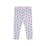 Bobo Choses Baby Pansy Flower Sweatshirt & Printed Leggings Set ~ Beige/Lavender