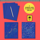 Mudpuppy Cosmic Galaxy Scratch Magic Scratch & Sparkle Art Kit