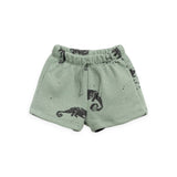 Play Up Baby Jersey Tee & Fleece Sweatshorts Set ~ Carbon/Iguanas