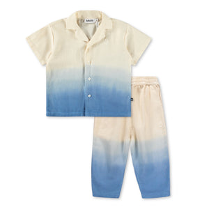 Molo Baby Eyou Shirt & Sois Pants Set ~ Summer Blue