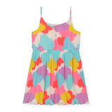 Billieblush Spaghetti Strap Dress ~ Multicolor Clouds