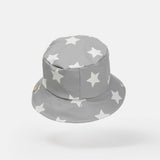 7am Rainwear Printed Bucket Hat ~ Stars Yellow