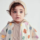 7am Rainwear Rain Poncho ~ Trees Beige
