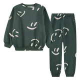 Molo Monti Sweatshirt & Adan Sweatpants Set ~ Big Smiles Taxus